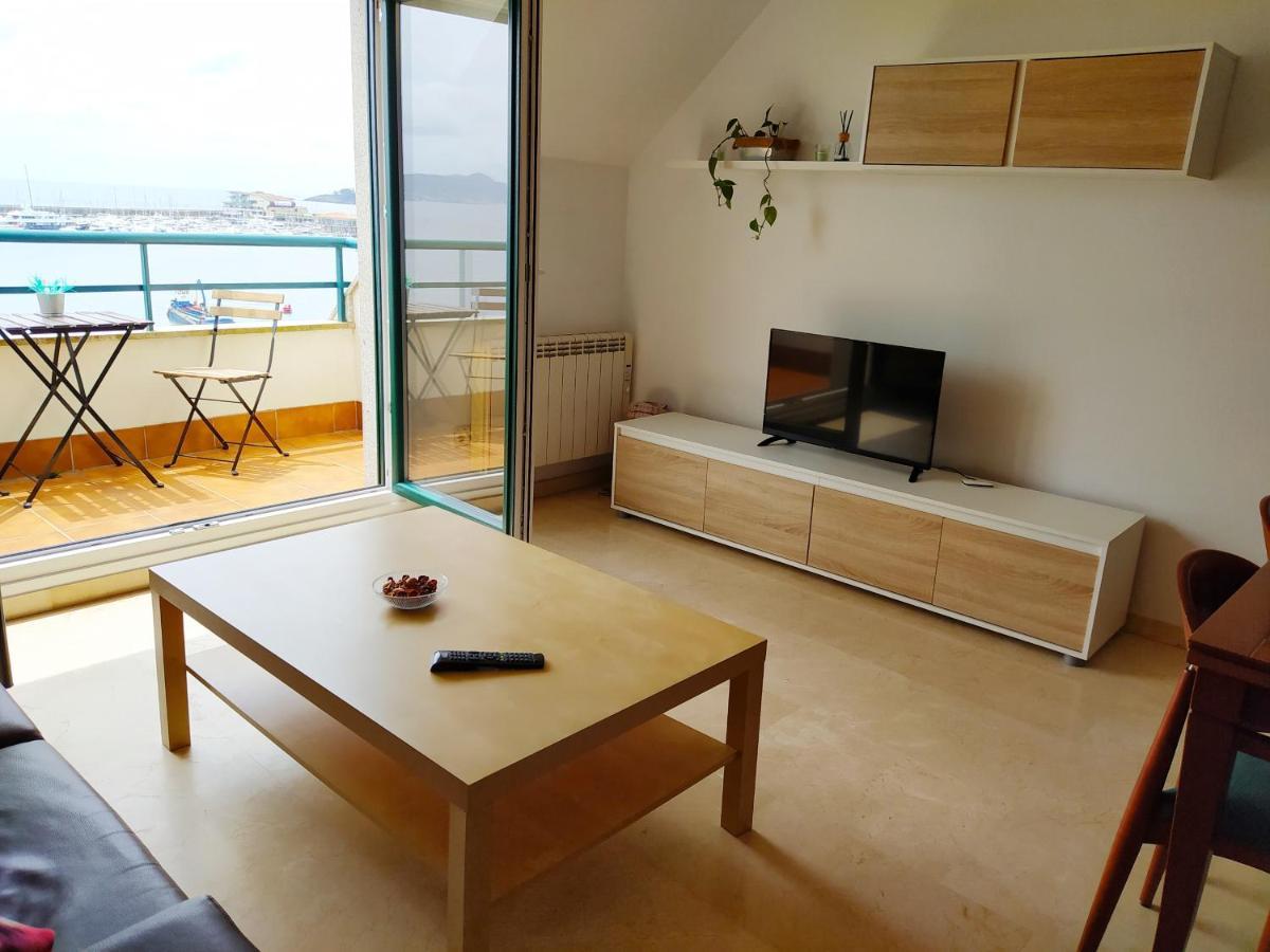 Appartamento Precioso ático con vistas a pie de playa Sanxenxo Esterno foto